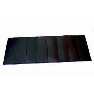 Matrica 18mm Black Tri-Fold Folding Thick Exercise Yoga Mat with Carrying Handles