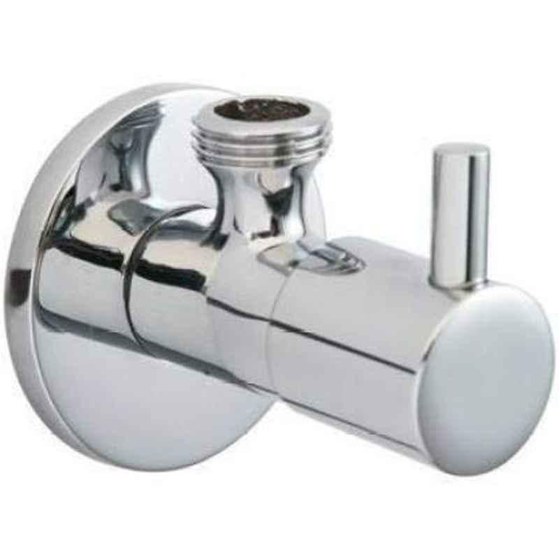 Logger Brass Wall Mount Angle Valve with Wall Flange Faucet
