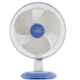 Polycab Thunderstorm 125W White Blue Table Fan, FTAHSST010P, Sweep: 400 mm