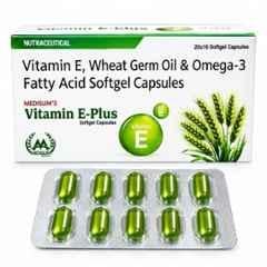 Medisum Biotech 200 Pcs Vitamin E Plus Softgel Capsule for Supports Heart Health & Supports Brain Function