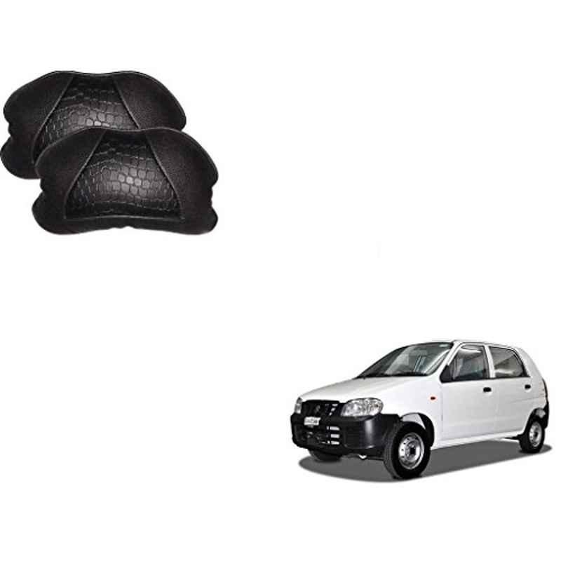 Kozdiko 2 Pcs Memory Foam Black Neck Rest Cushion Pillow Set for Maruti Alto