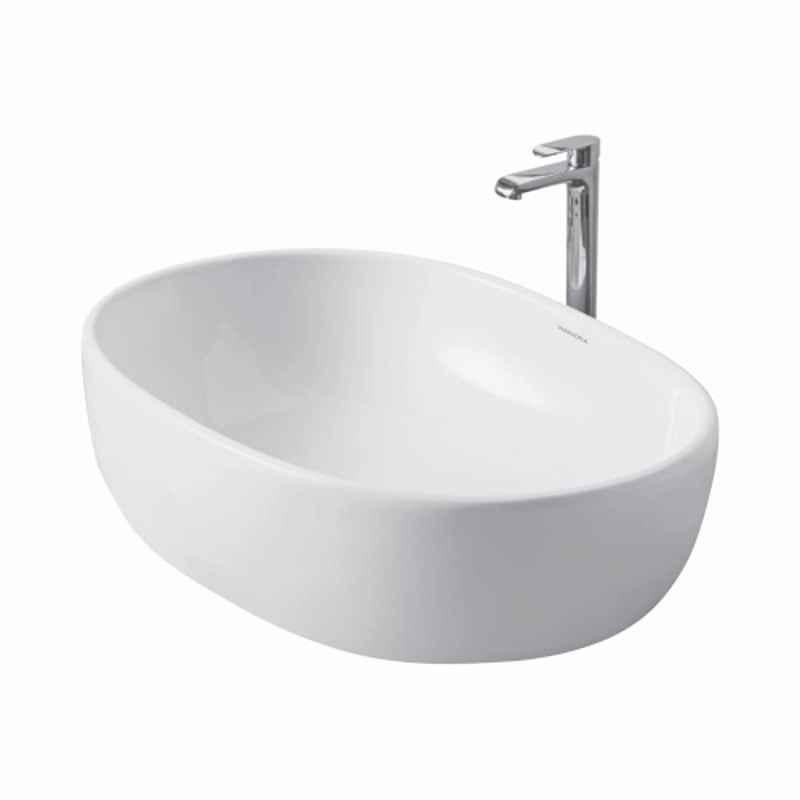 Uken OLIVER 30x20x15cm Ceramic White Table Top Wash Basin