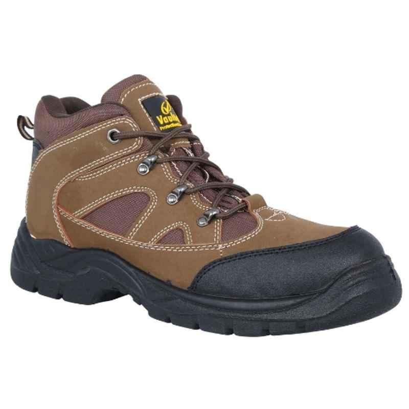 Vaultex MSH Steel Toe Honey High Ankle Safety Shoes, Size: 41