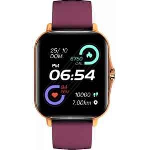 Gizmore Gizfit 910 Pro 1.69 inch Touchscreen Burgundy BT Calling Smartwatch with AI Voice Assistance