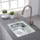 BLACKADO 24x18x9 inch Stainless Steel 304 Glossy Finish Single Bowl Kitchen Sink