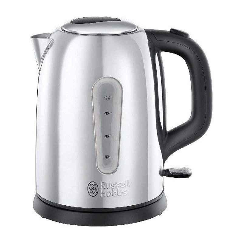 Russell Hobbs 3000W 1.7L Stainless Steel Silver Electric Kettle, 23760