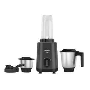 Havells Retro Nutri-XL 500W Blade ABS Black Mixer Grinder with Stainless Steel Blade 3 Jars, GHFMGEZE050