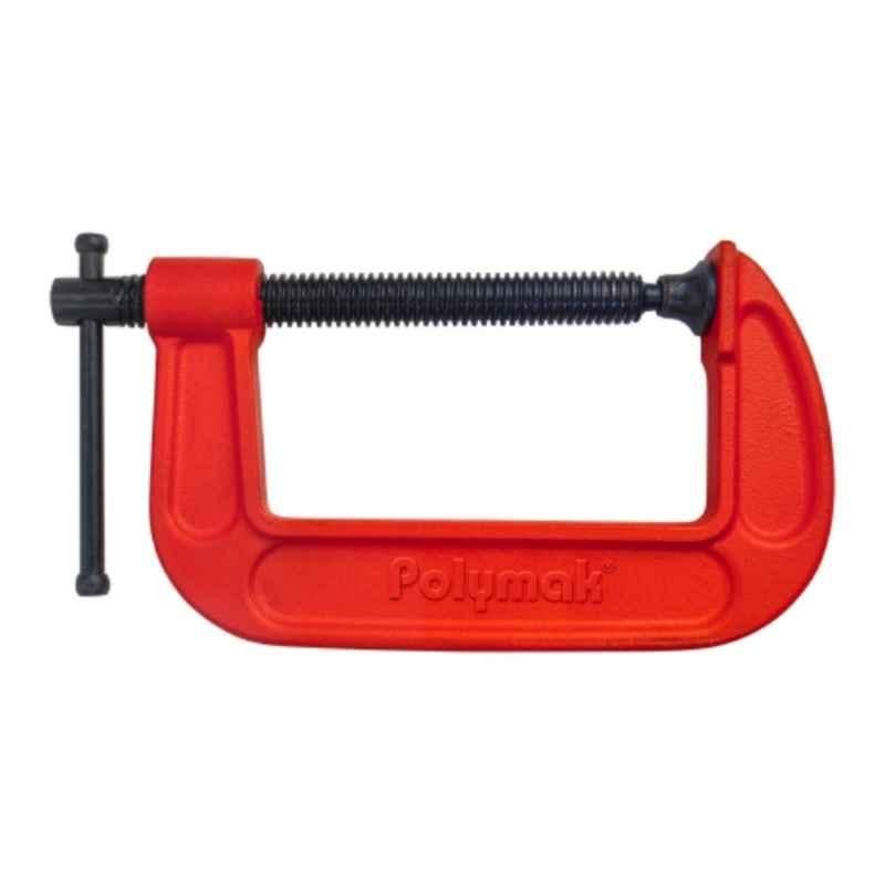 Polymak 55mm High-Grade Carbon Steel C-Type Clamp, HT-P-CC-55