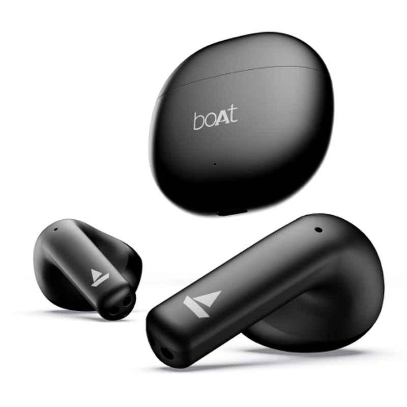 Boat Airdopes Atom 81 Opal Black Wireless Earbuds with Mic & 50hrs Battery Backup