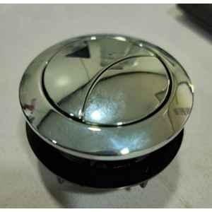 Plantex Flush Push Button/58mm Round Dual Push Button for Flush Tank/Water-Saving Technology Chrome