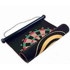 Matrica 53.34cm Fabric Multicolour Double Sided Hanging Rubber Dartboard with 6 Darts