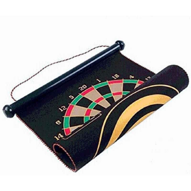 Matrica 53.34cm Fabric Multicolour Double Sided Hanging Rubber Dartboard with 6 Darts