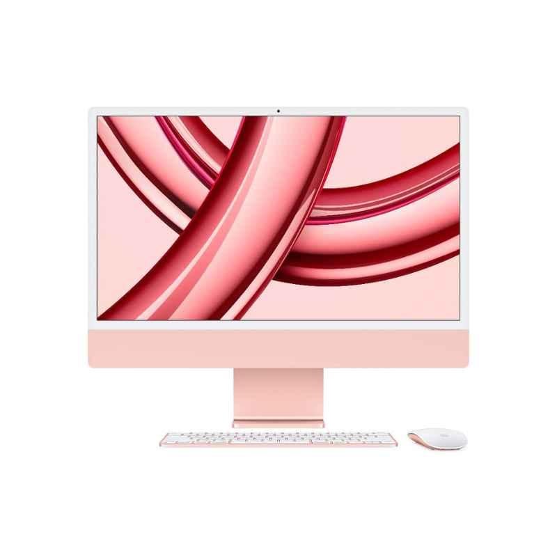Apple 24 inch 8GB/512GB SSD M3 Chip Pink iMac with Retina 4.5K Display, MQRU3AB/A