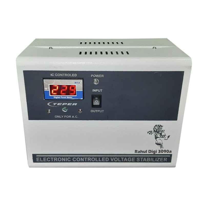 Rahul Digi 3090 A3 3kVA 12A 90-280V 5 Step Automatic Digital Voltage Stabilizer for Mainline Use