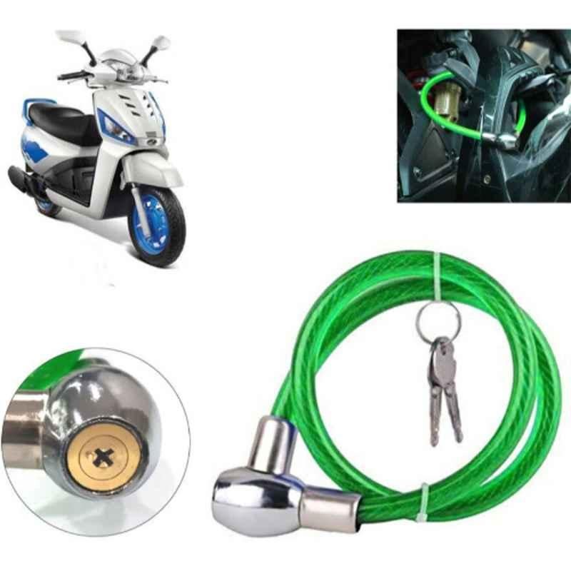 Auto Pearl PVC & Plastic Green Heavy Duty Cable Lock for Gusto, 425