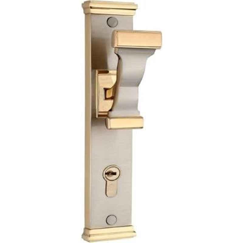 Bonus Premium 85mm Brass Silver & Gold Both Side Key Mortice Lock Set