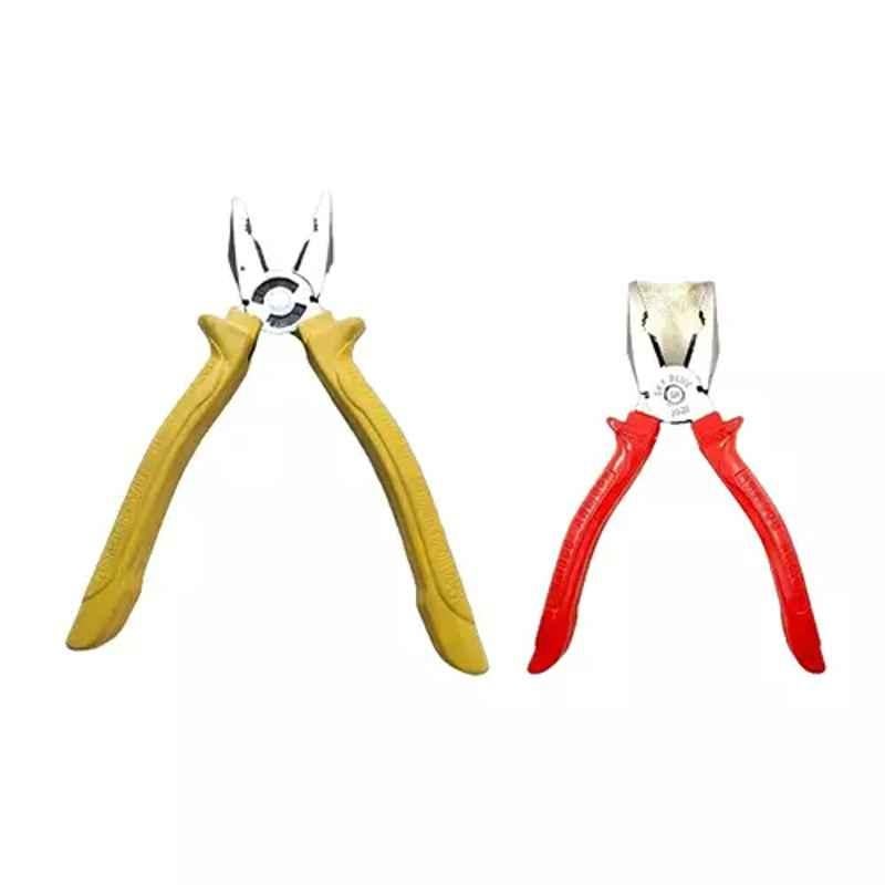 Sky Blue 2 Pcs 7.8 inch Lineman Plier Combo, SBE_PLIER_COMBO_MOD_01687