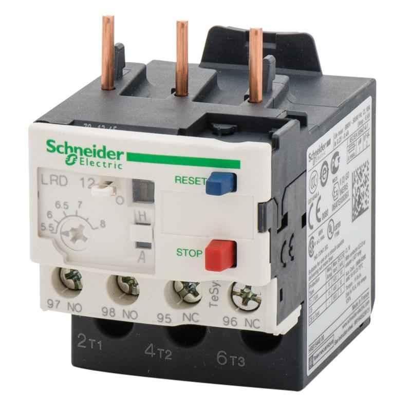 Schneider TeSys 5.5-8A 690 VAC Thermal Overload Relay, LRD12