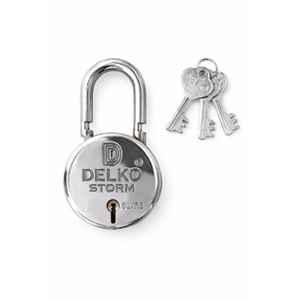 DELKO Strom 40mm 5 Lever Round Padlock with 3 Keys, DPS-0211 (Pack of 10)
