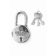 DELKO Strom 40mm 5 Lever Round Padlock with 3 Keys, DPS-0211 (Pack of 10)