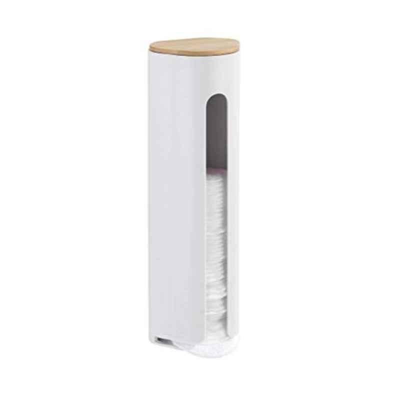 Wenko Bamboo & Plastic White Cotton Pad Holder, 23743100