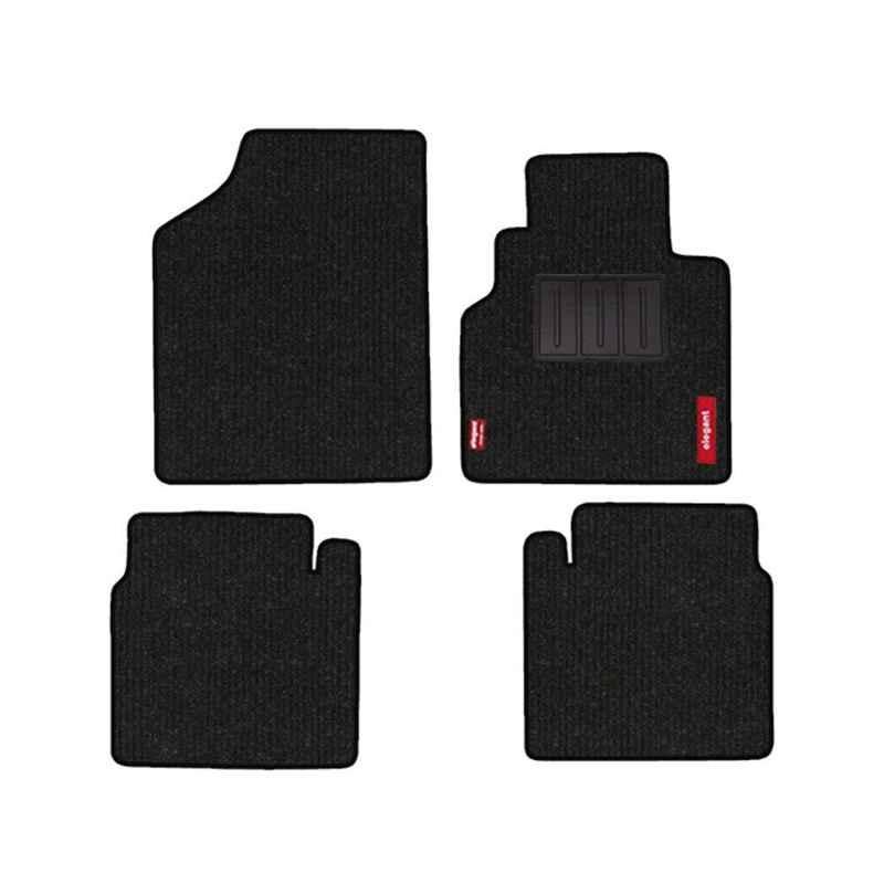 Elegant Carry 4 Pcs Polypropylene Black Carpet Car Floor Mat Set for Nissan Teana