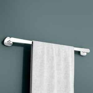 Plantex Stainless Steel Towel Holder in Bathroom/Cloth Hanger for Bathroom/24 inch Single Towel Rod/Bathroom Accessories Chrome Finish Angel
