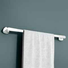 Plantex Stainless Steel Towel Holder in Bathroom/Cloth Hanger for Bathroom/24 inch Single Towel Rod/Bathroom Accessories Chrome Finish Angel
