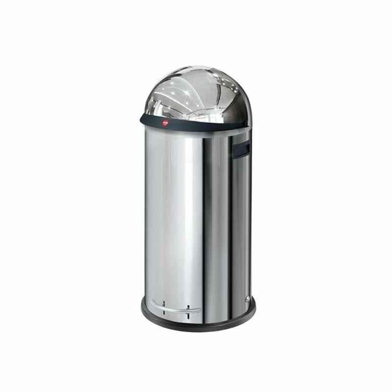 Hailo Pedal Waste Bin, HLO-0850-259, Kickvisier XL, 36 L, Silver
