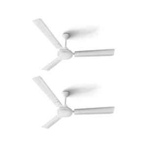 Longway Nexa 50W White 3 Blade Ultra High Speed Ceiling Fan, Sweep: 1200 mm (Pack of 2)