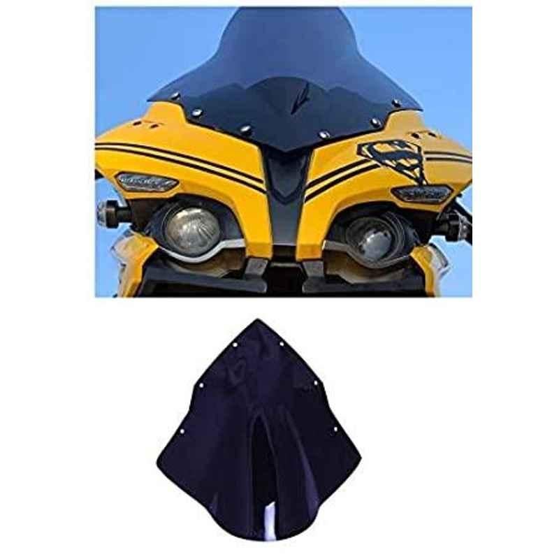 AOW Bike Visor Glass for Bajaj Pulsar 200RS (Black) B-10