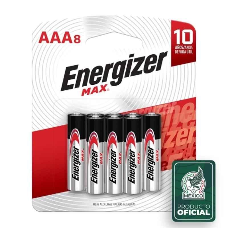 Energizer Max 1.5V Alkaline Battery Cell, 3052BR (Pack of 8)