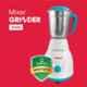 Zunvolt 500W White & Turquoise Mixer Grinder with 3 Jars