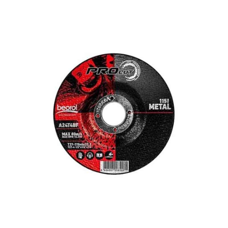 Beorol BPM 115x6mm Black Metal Grinding Disc