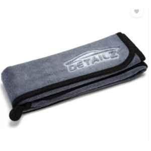 Detailz 40x40cm 600GSM Microfiber Grey Cleaning Cloth for Bike, Laptop & Car