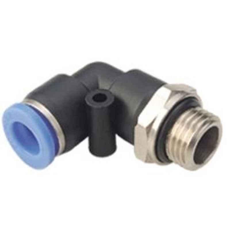 Techno PL Male Elbow Push Type Fitting 10-02' Thread Size 10 mm