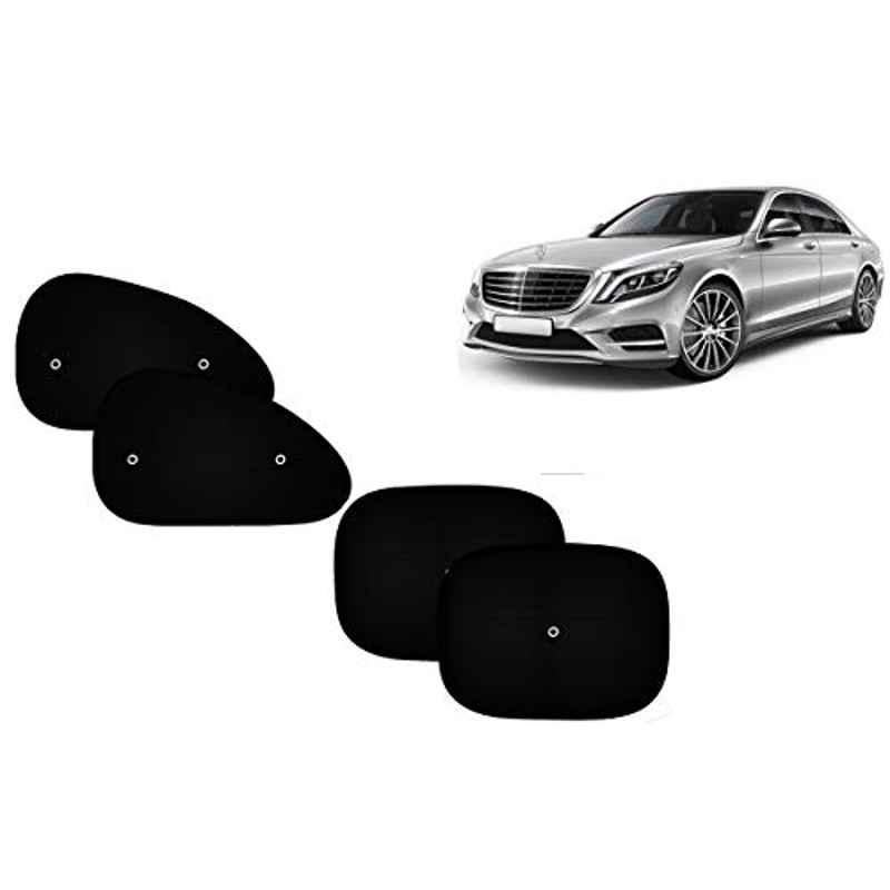 Auto Pearl 4 Pcs PVC & Mesh Black Window Side Sun Shade Set for Mercedes Benz C280