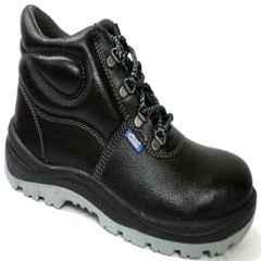 Allen Cooper AC 1008 Antistatic Steel Toe Black & Grey Safety Shoes, Size: 5