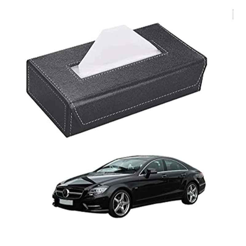 Kozdiko 100 Pulls PU Leather Grey Car Tissue Paper Box with 200 Sheets for Mercedes Benz CLS-Class