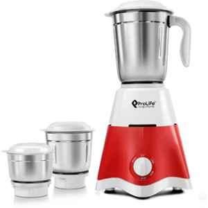 Prolife Elite DLX Premium 750W Red & White Mixer Grinder with 3 Jars