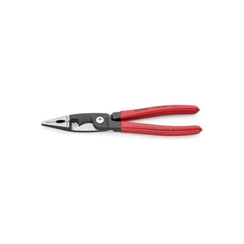 Knipex 211mm Plastic Red Plier for Electrical Installation, 1381200