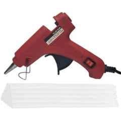 Bandook 20W Red Glue Gun with 15 Pcs Transparent Glue Sticks