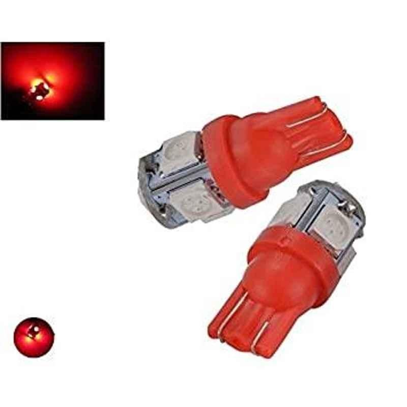 AOW 5 SMD (RED) LED Parking Bulb Pilot Light/License Plate car Lights for Honda Amaze (PAIR/DC-12V)
