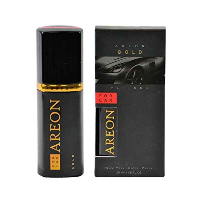 Areon Luxury Car Perfume Long Lasting Air Freshener TOP QUALITY - GOLD 50ml  NEW