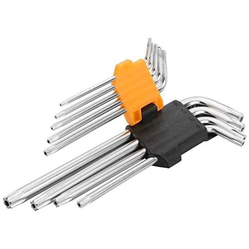 Tolsen 9 Pcs Torx Extralong Arm Hex Key Set
