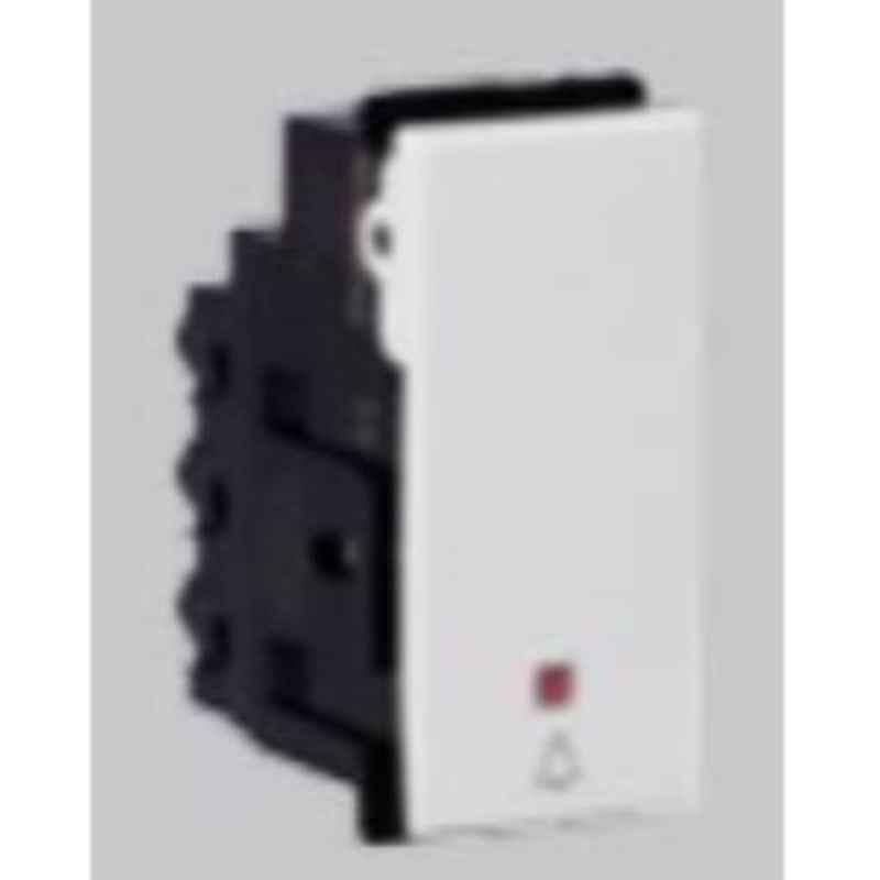 Crabtree Murano 16A 1 Way White Flat Modular Switch, ACMSPXW161 (Pack of 80)