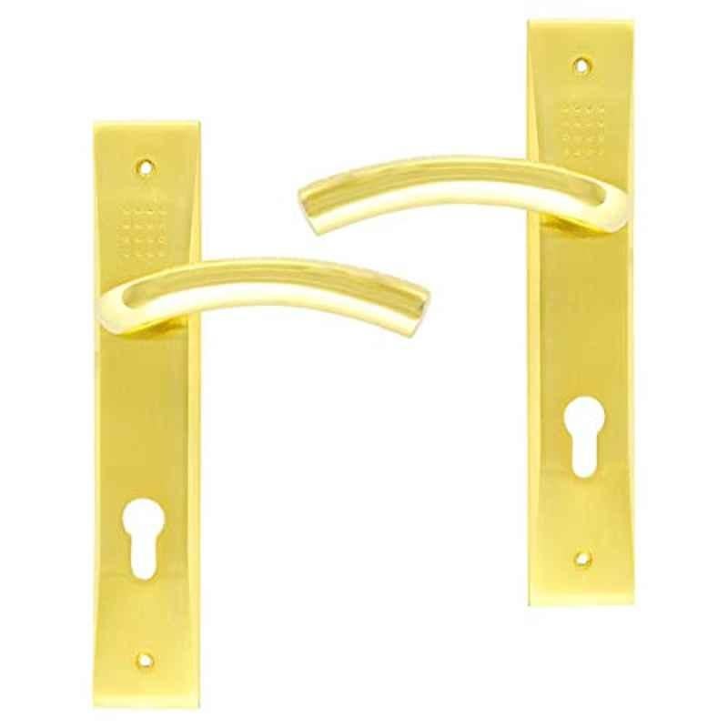 Robustline Lever Handle Brass Plated With Lock