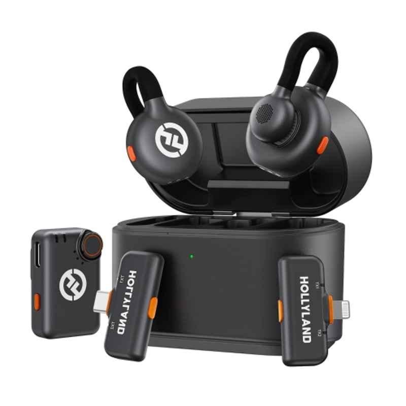 Hollyland 70dB 2.4GHz USB Wireless Lavalier Microphone with Lightning RX & Type-C RX Camera, LARK M2S