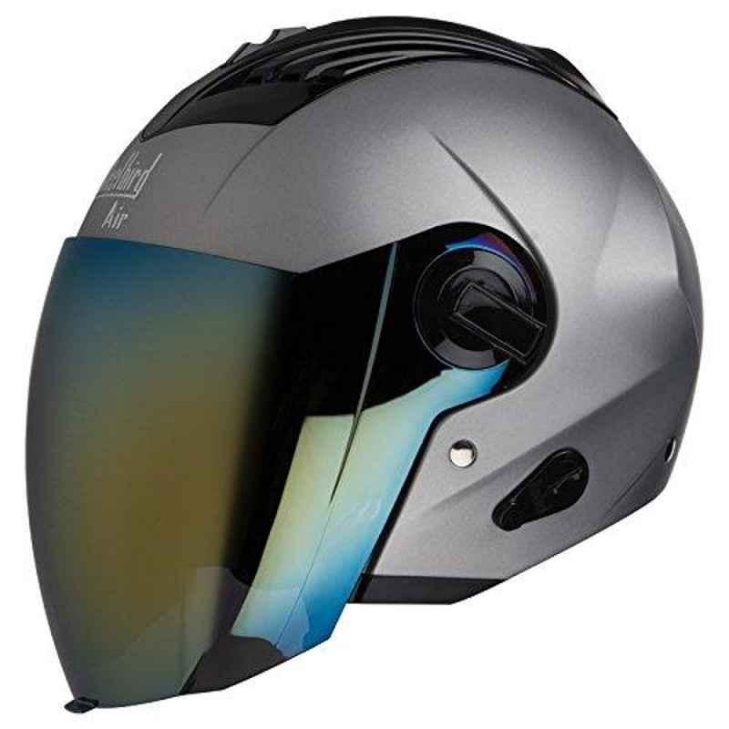 Steelbird Air SBA-3 Matt Silver Full Face Helmet, Size: 580 mm