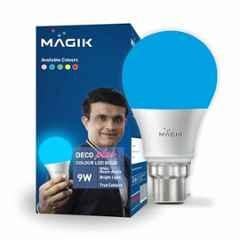 Magik Deco Plus 9W B22 Polycarbonate Blue LED Bulb, LUDP009B4257